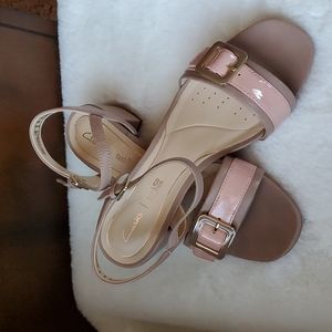 Claks Ankle Strap Collection Sandals  Size 8